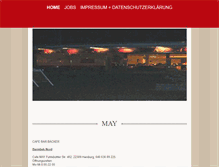 Tablet Screenshot of may-cafebar.de